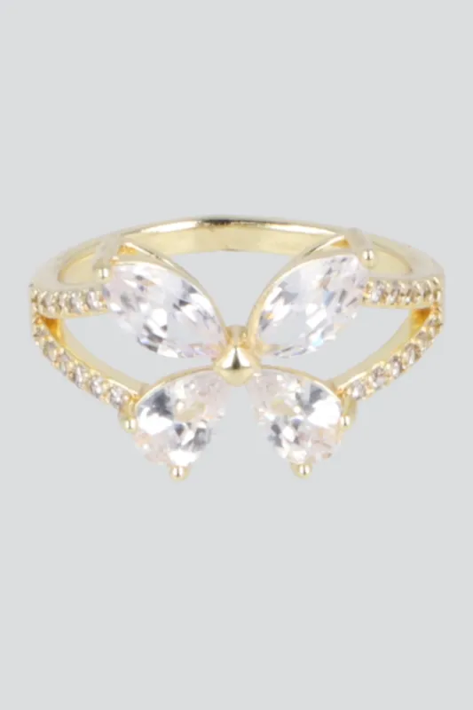 ANILLO MARIPOSA CRISTAL PQ made by Shasa
