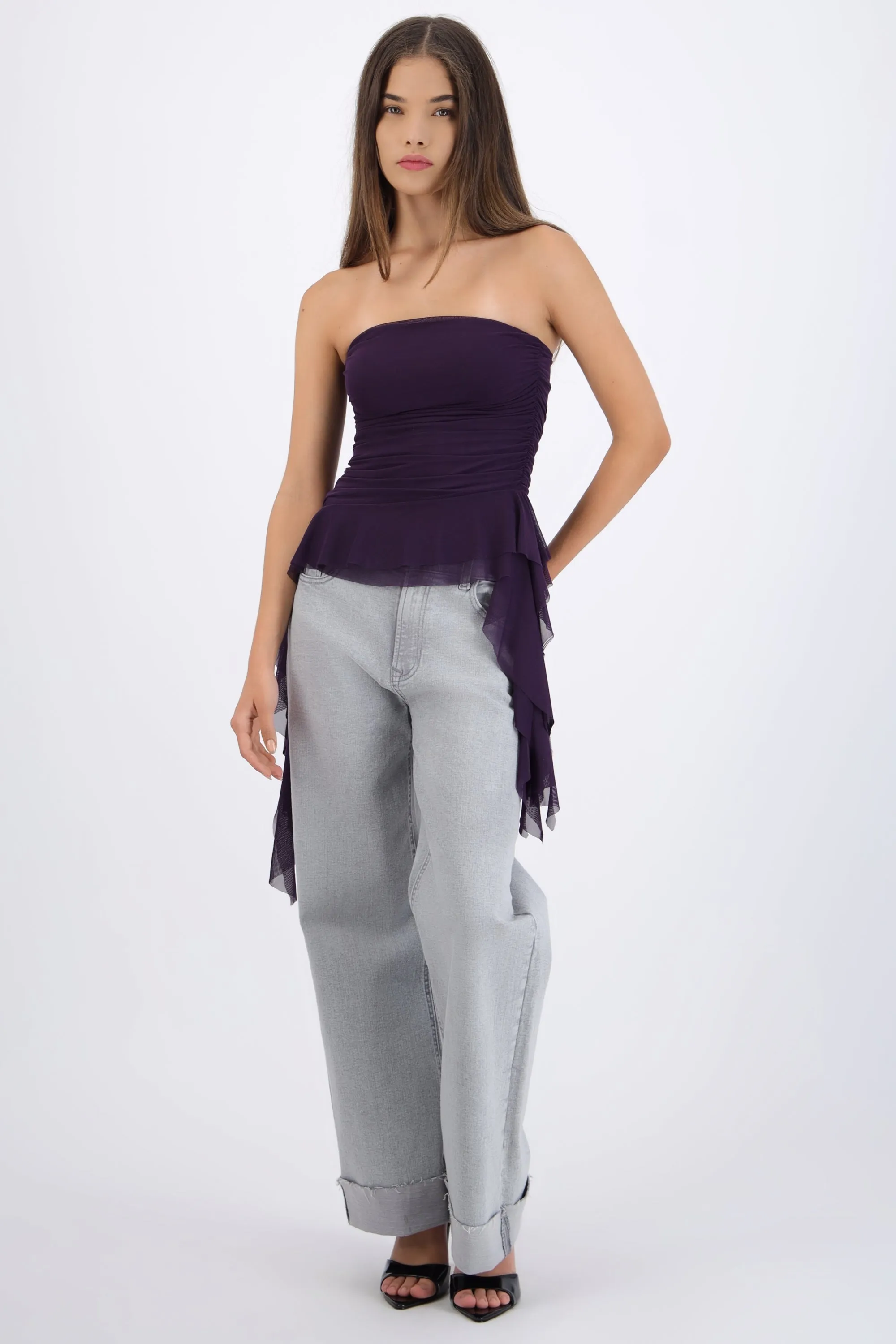 Top strapless drapeado sold by Shasa product image thumbnail 3