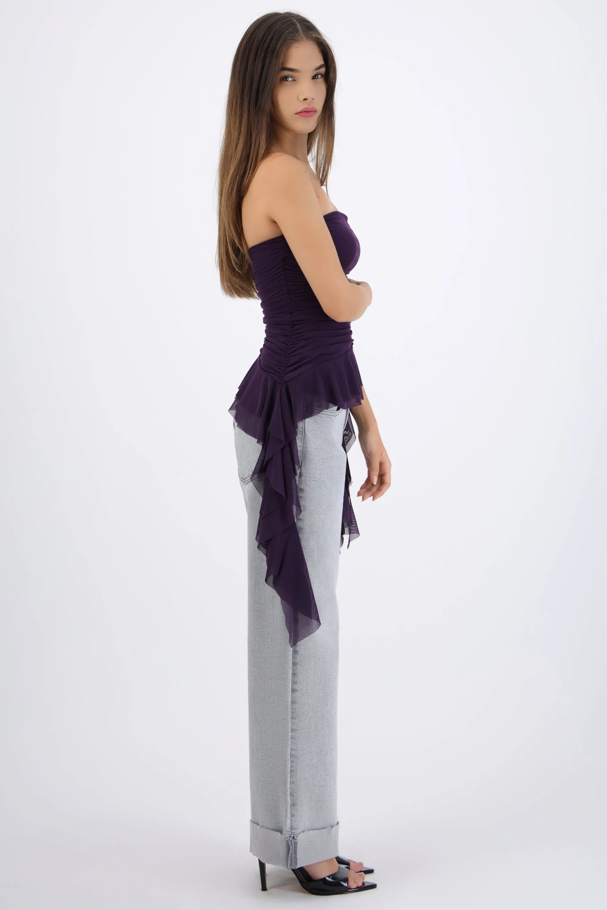 Top strapless drapeado sold by Shasa product image thumbnail 4