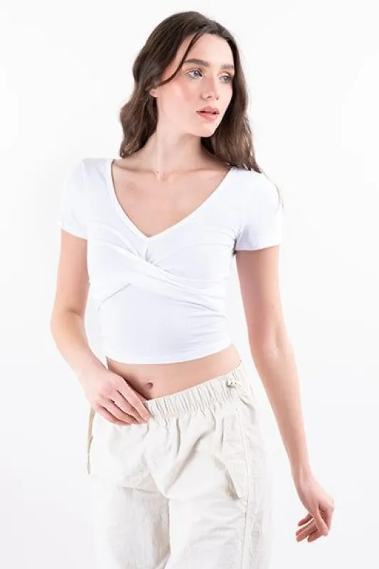 Top cruzado escote v sold by Shasa