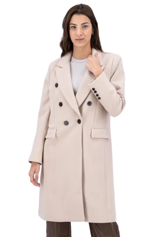 Abrigo midi cruzado botones sold by Shasa