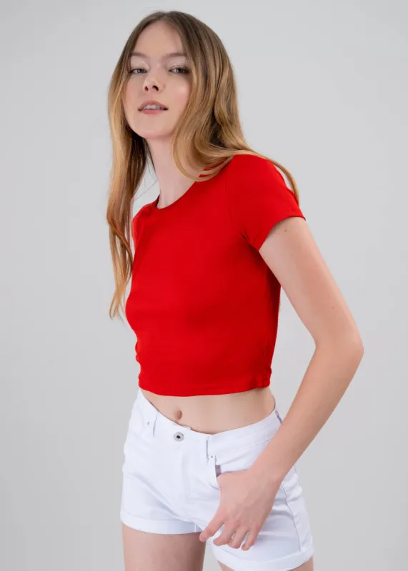 Top manga corta acanalado sold by Shasa