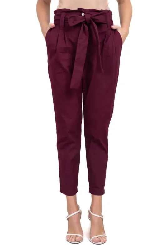 Pantalón Paper Bag Cintura Alta Cinturón sold by Shasa