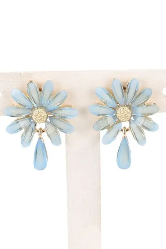 Aretes Studs Flor Gota sold by Shasa