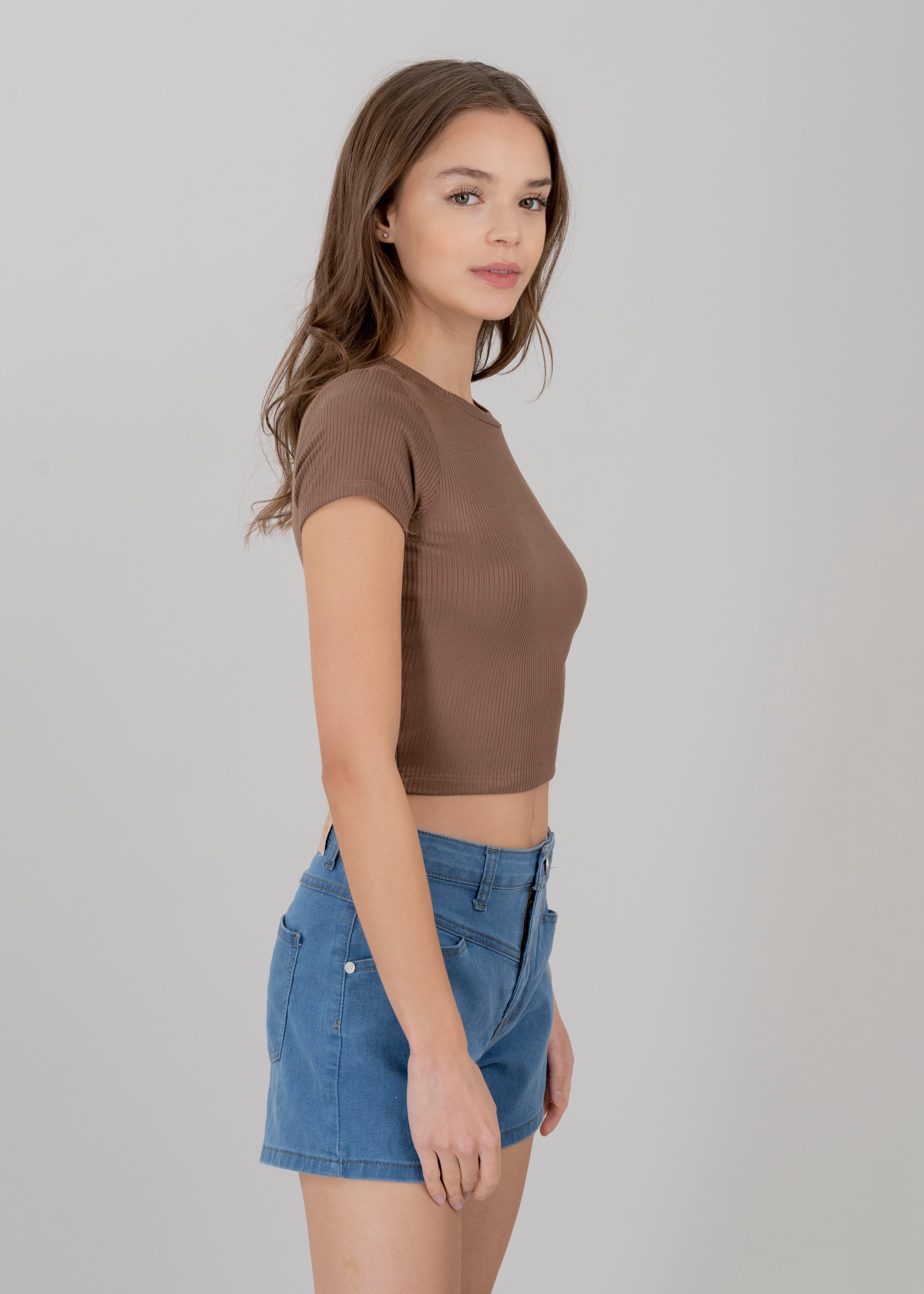 Top manga corta acanalado sold by Shasa product image thumbnail 3