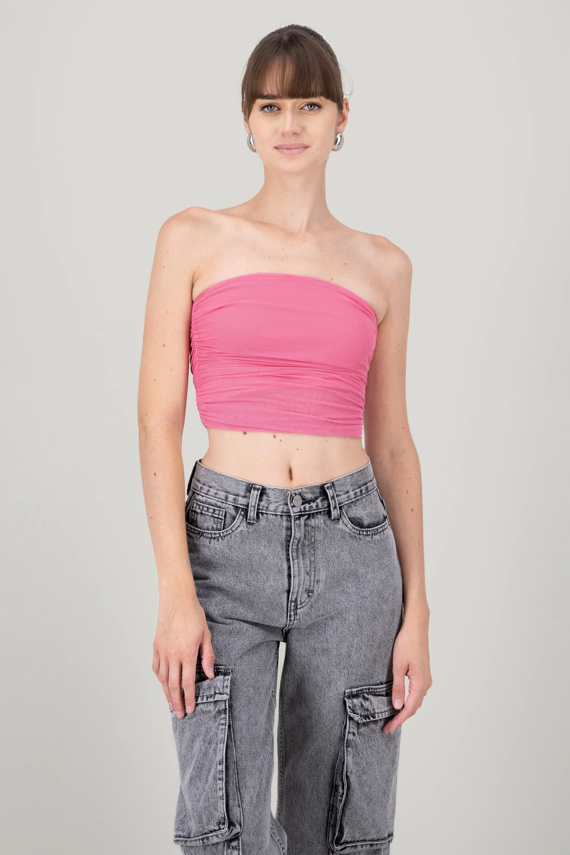 Top Tubo Mesh Fruncido sold by Shasa