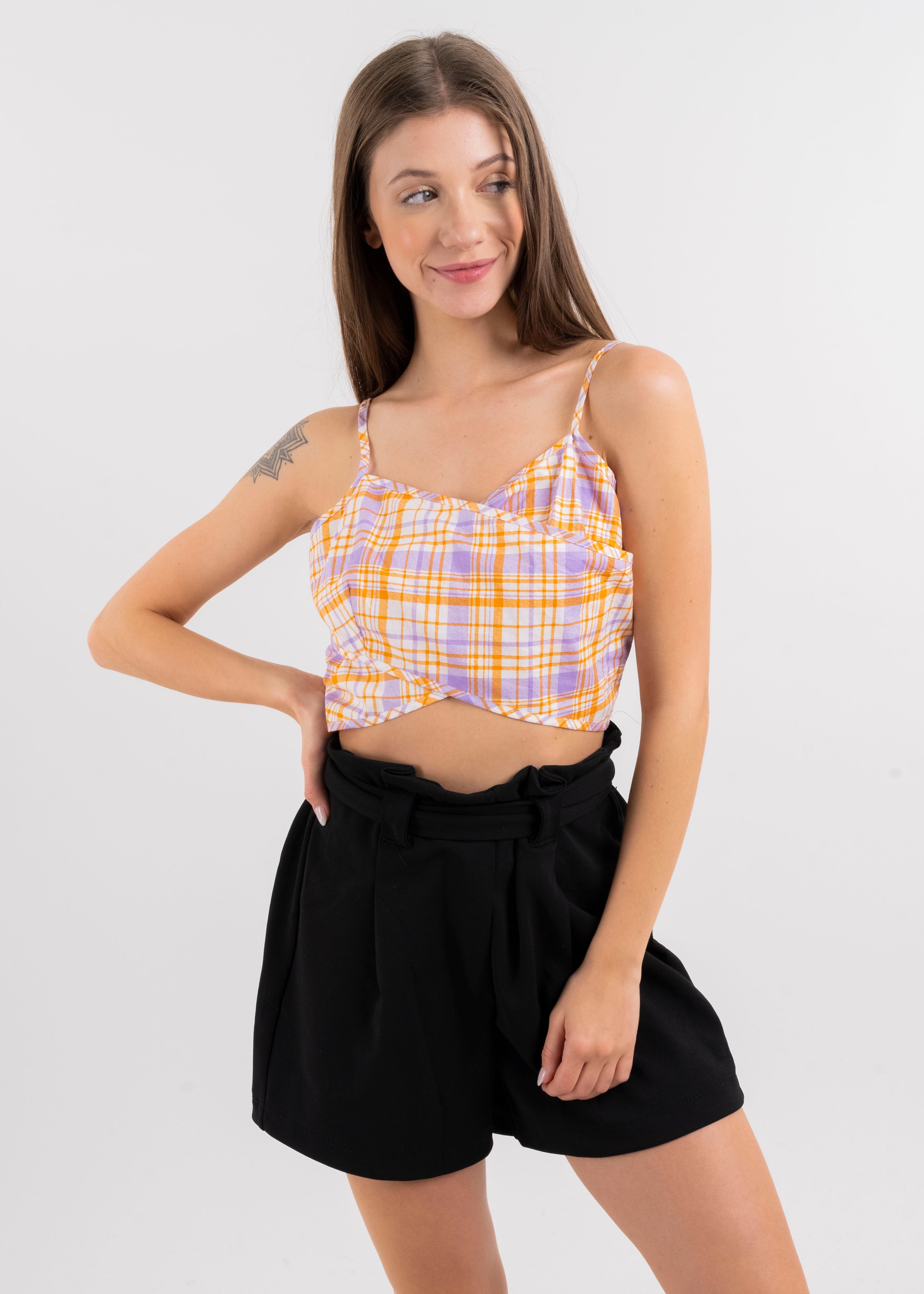 Top cruzado cuadros sold by Shasa