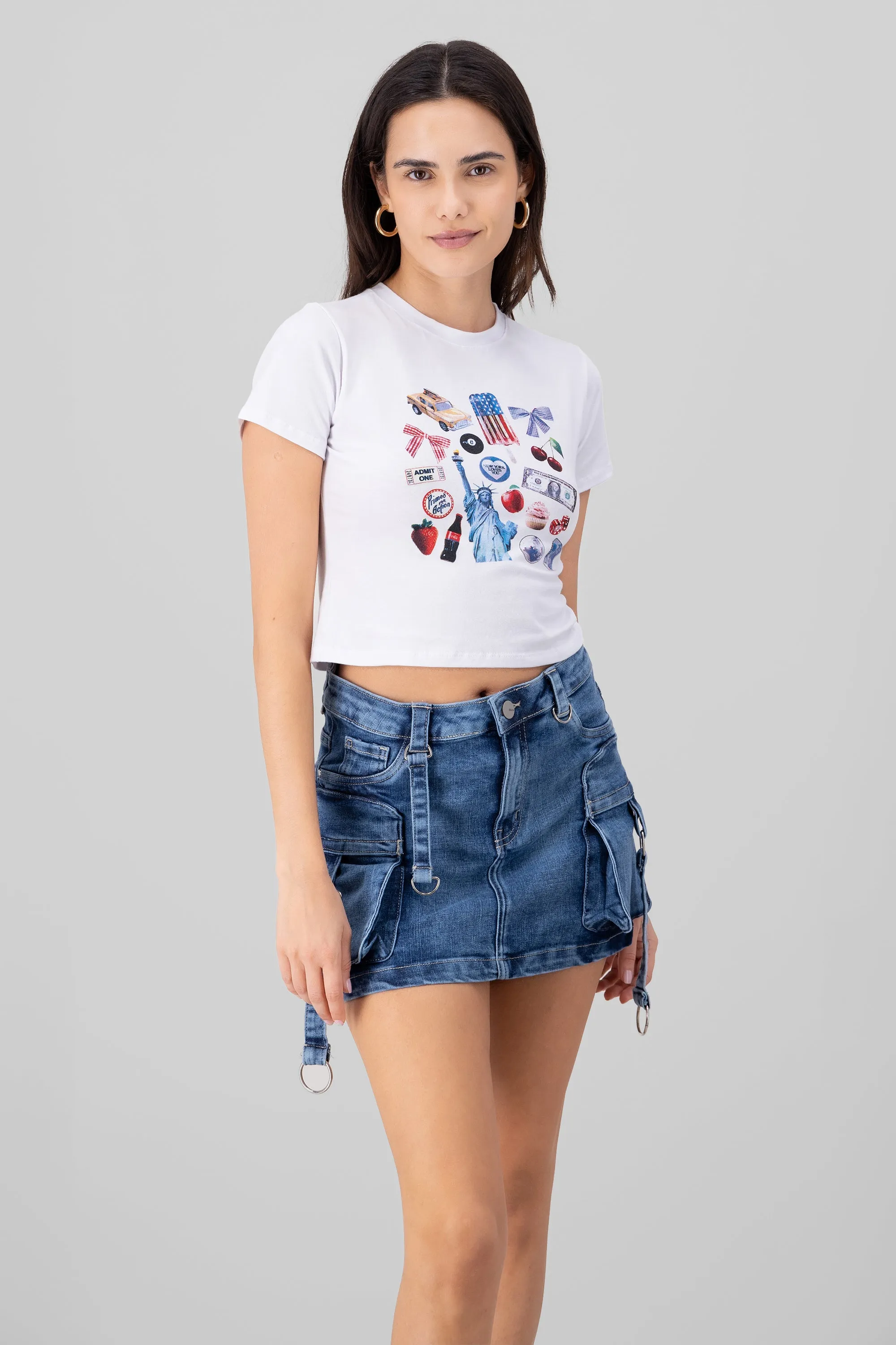 Playera estampado new york city sold by Shasa