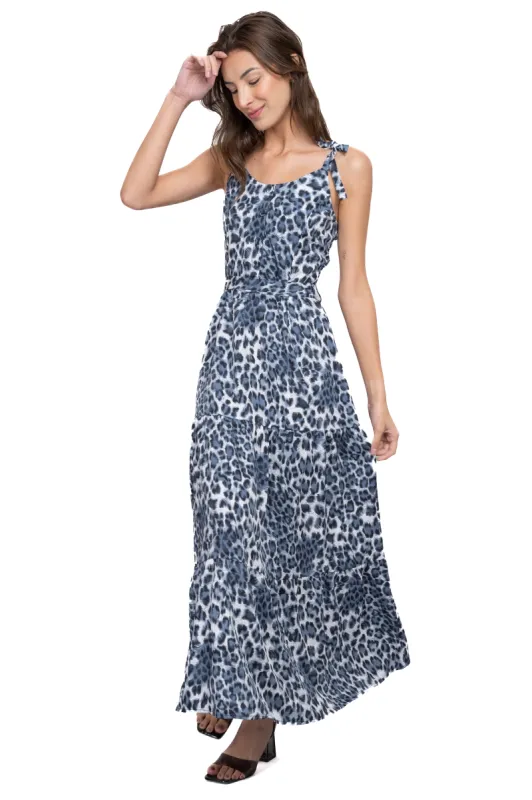 Vestido maxi animal print sold by Shasa