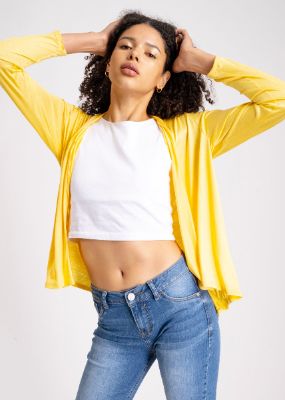 Cárdigan liso cascada frontal sold by Shasa