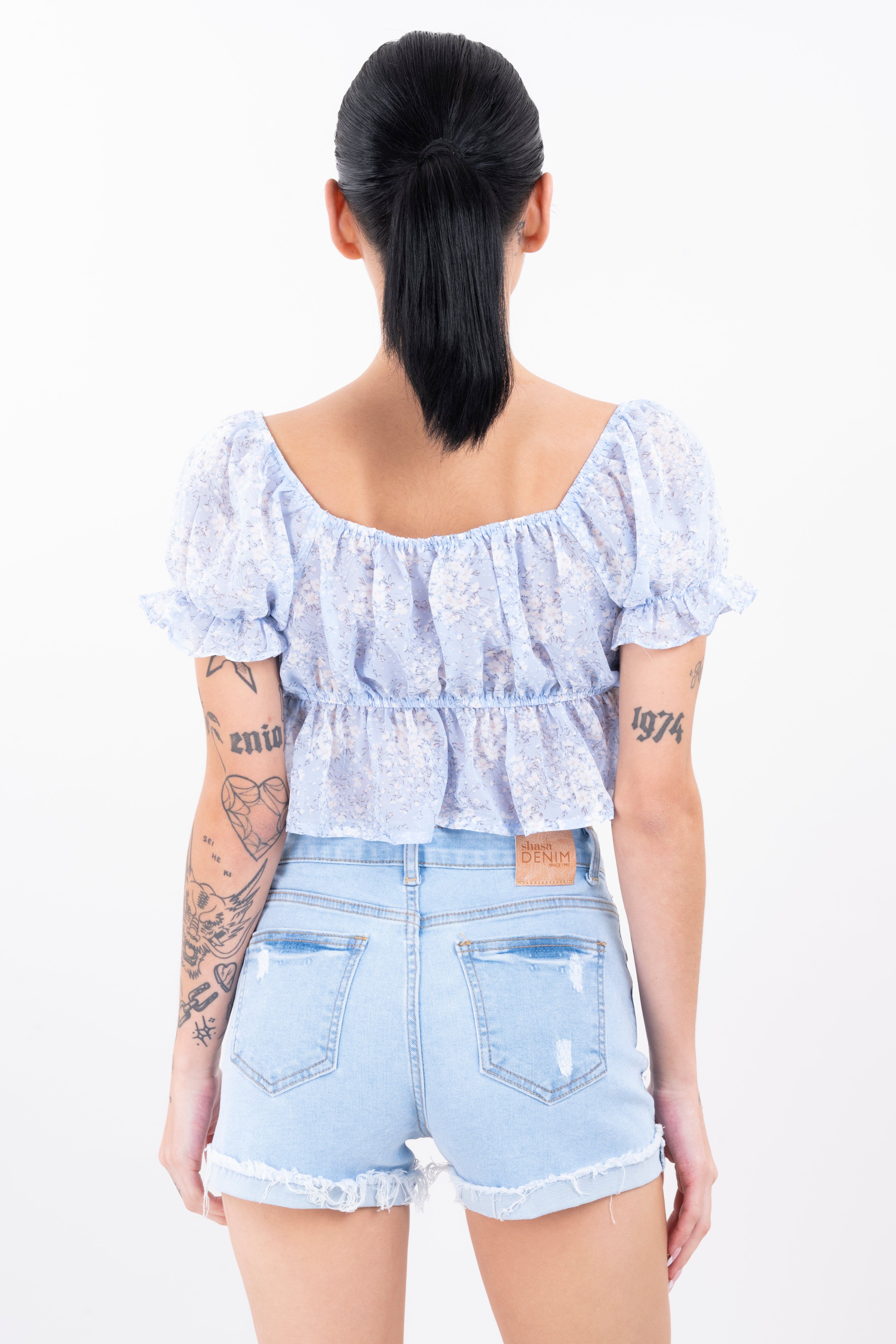 Top abierto cintas flores sold by Shasa product image thumbnail 4