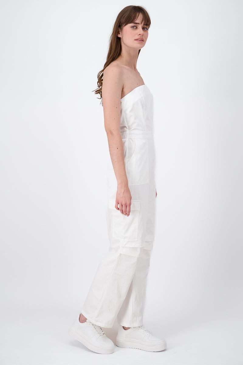 Jumpsuit strapless cargo sold by Shasa product image thumbnail 3