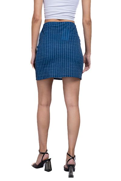 Falda mini efecto denim sold by Shasa product image thumbnail 4