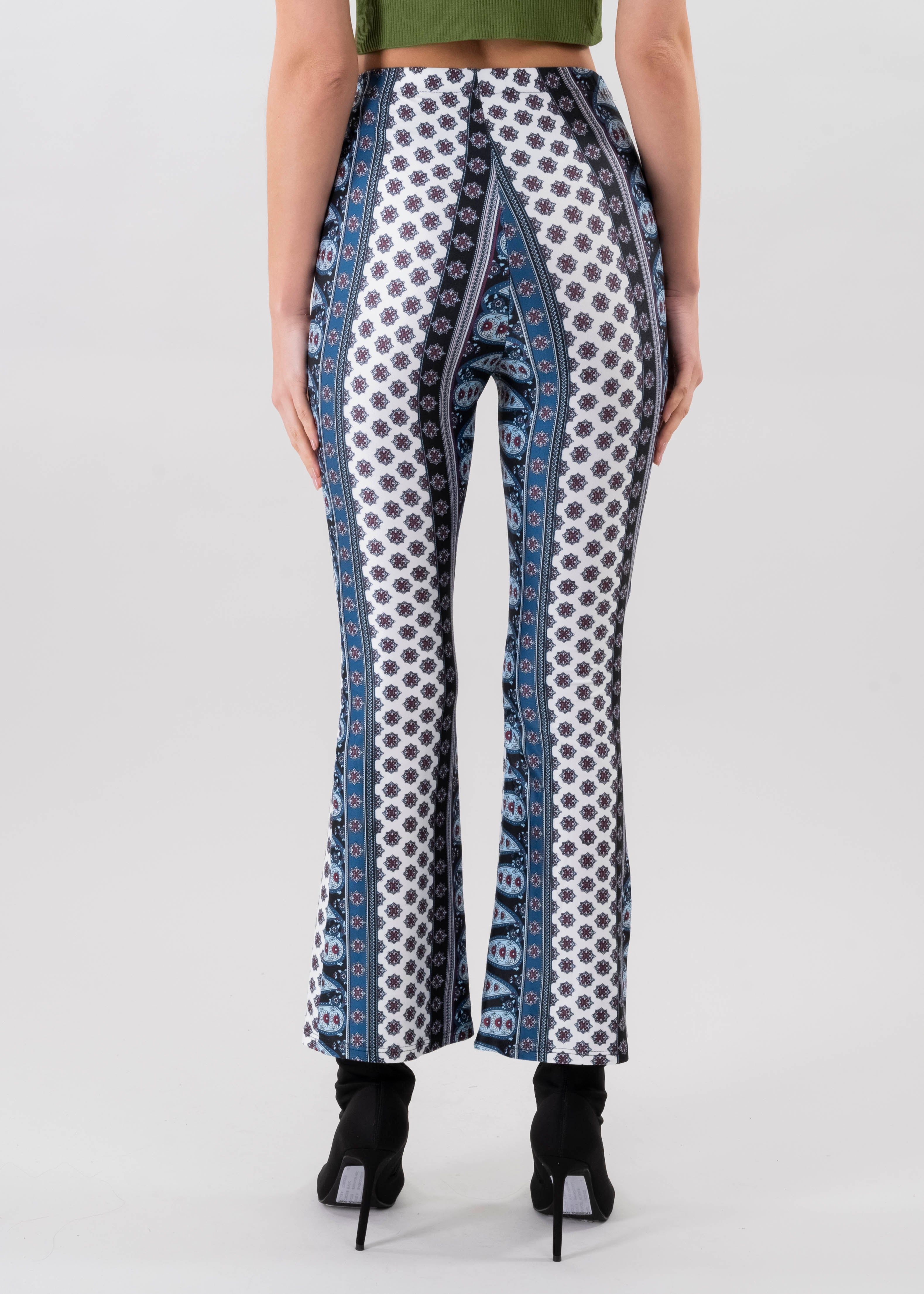 Pantalón flared cintura media patchwork sold by Shasa product image thumbnail 4