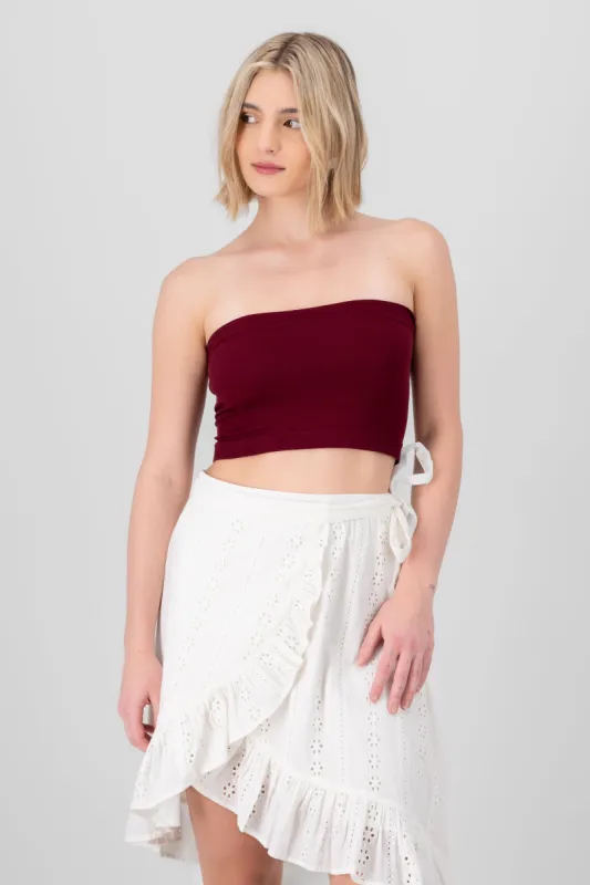 Top strapless liso sold by Shasa