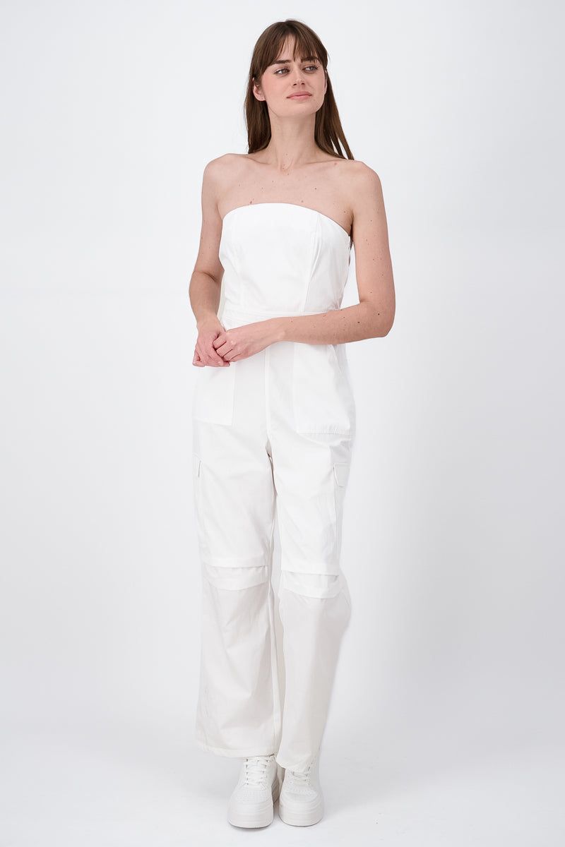 Jumpsuit strapless cargo sold by Shasa