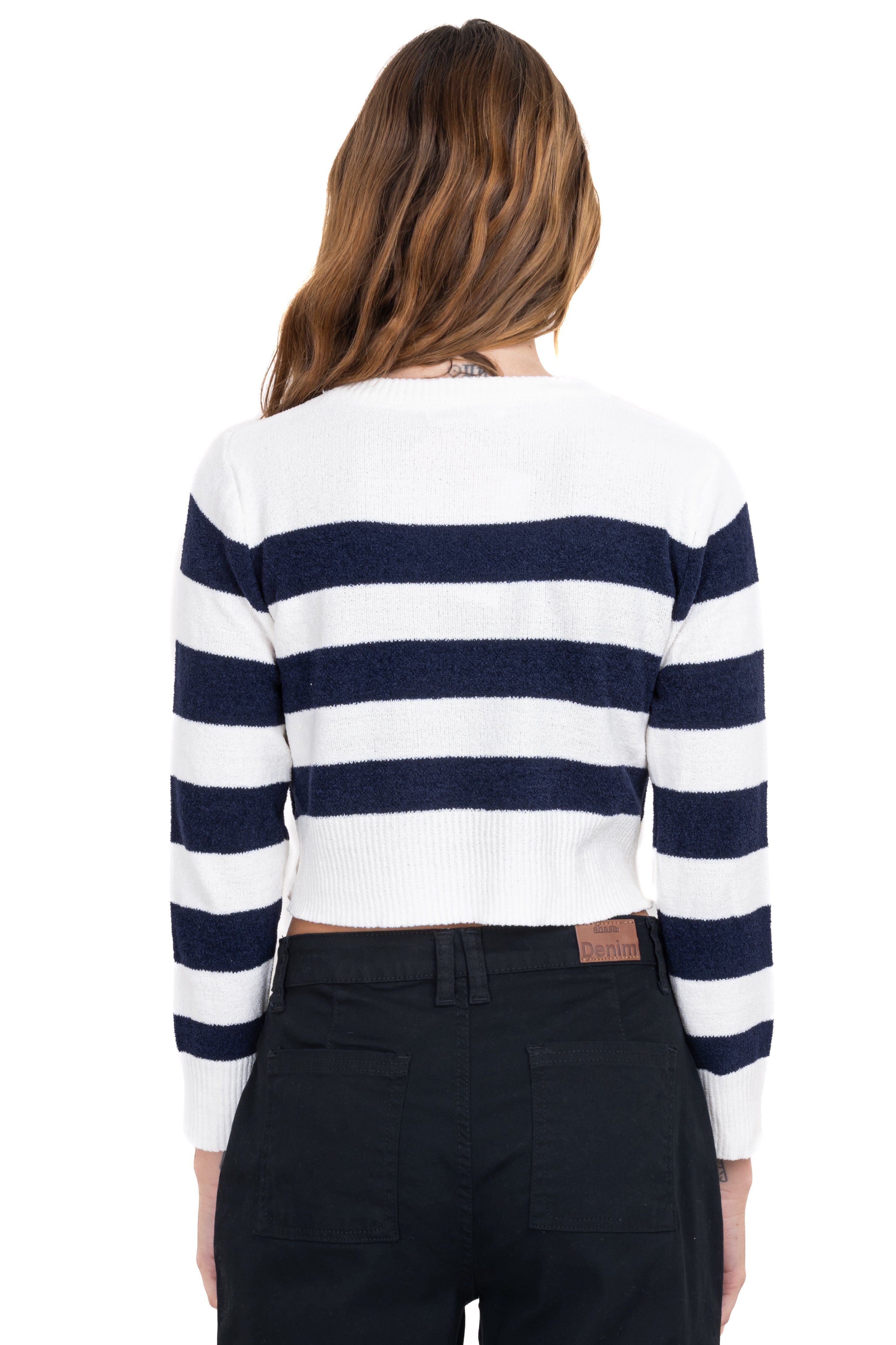 Suéter crop rayas sold by Shasa product image thumbnail 4