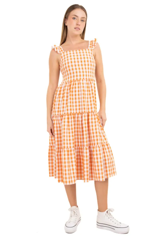 Vestido midi tirantes olanes sold by Shasa