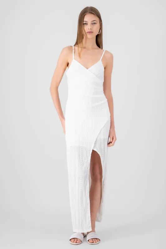 Vestido maxi textura sold by Shasa
