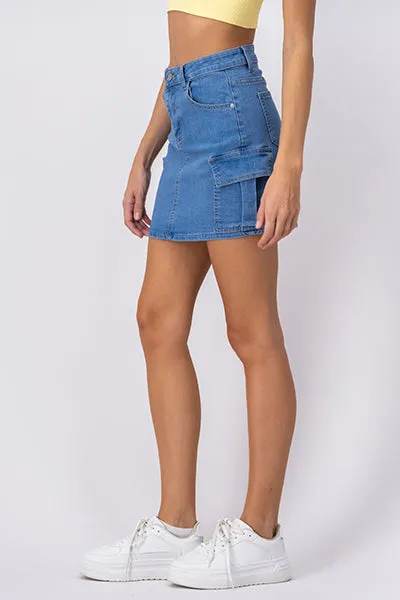 Mini Falda Denim Bolsas Cargo sold by Shasa product image thumbnail 3