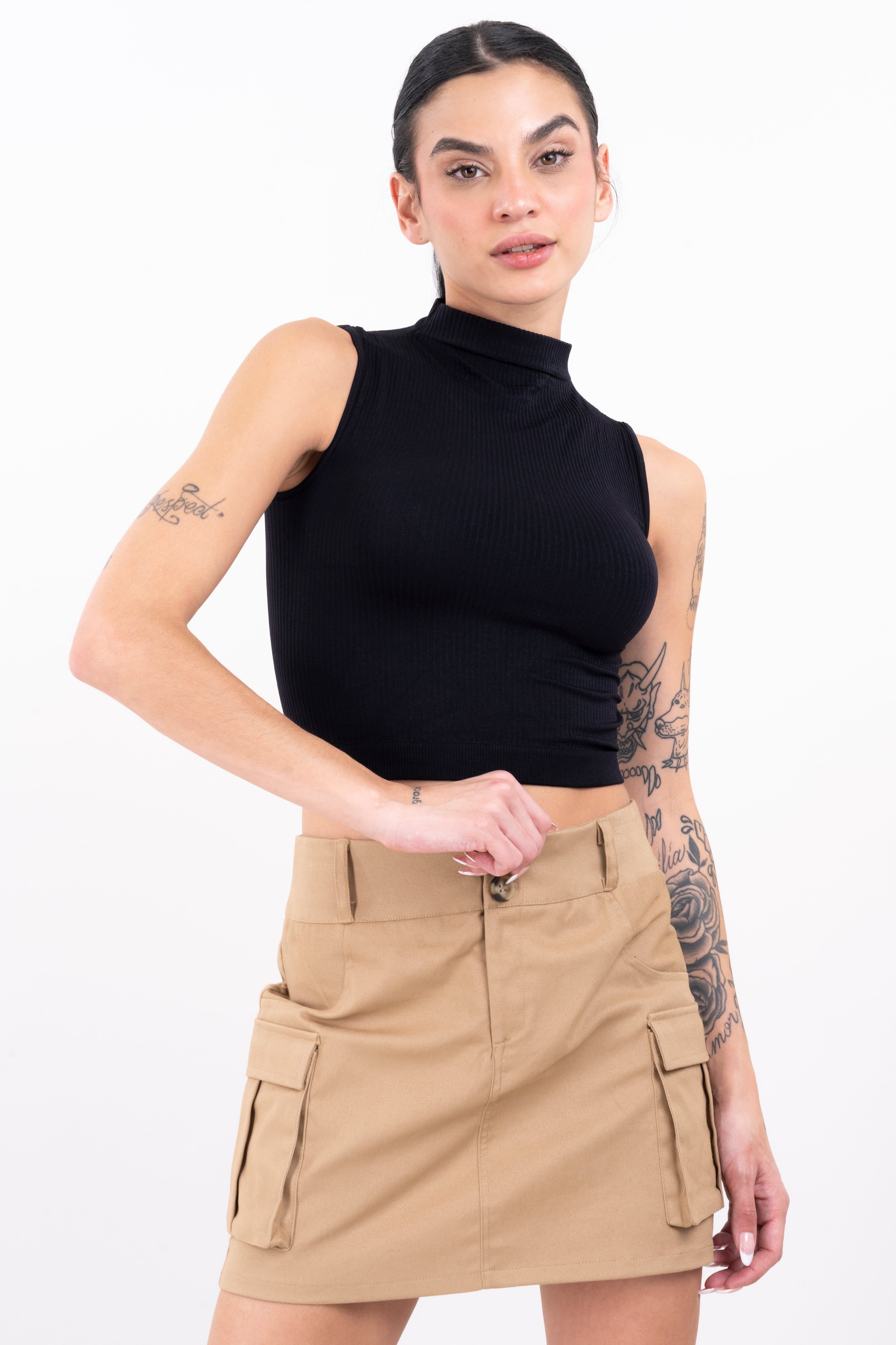 Top seamless cuello alto sold by Shasa