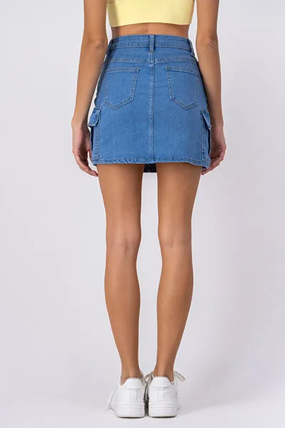 Mini Falda Denim Bolsas Cargo sold by Shasa product image thumbnail 4