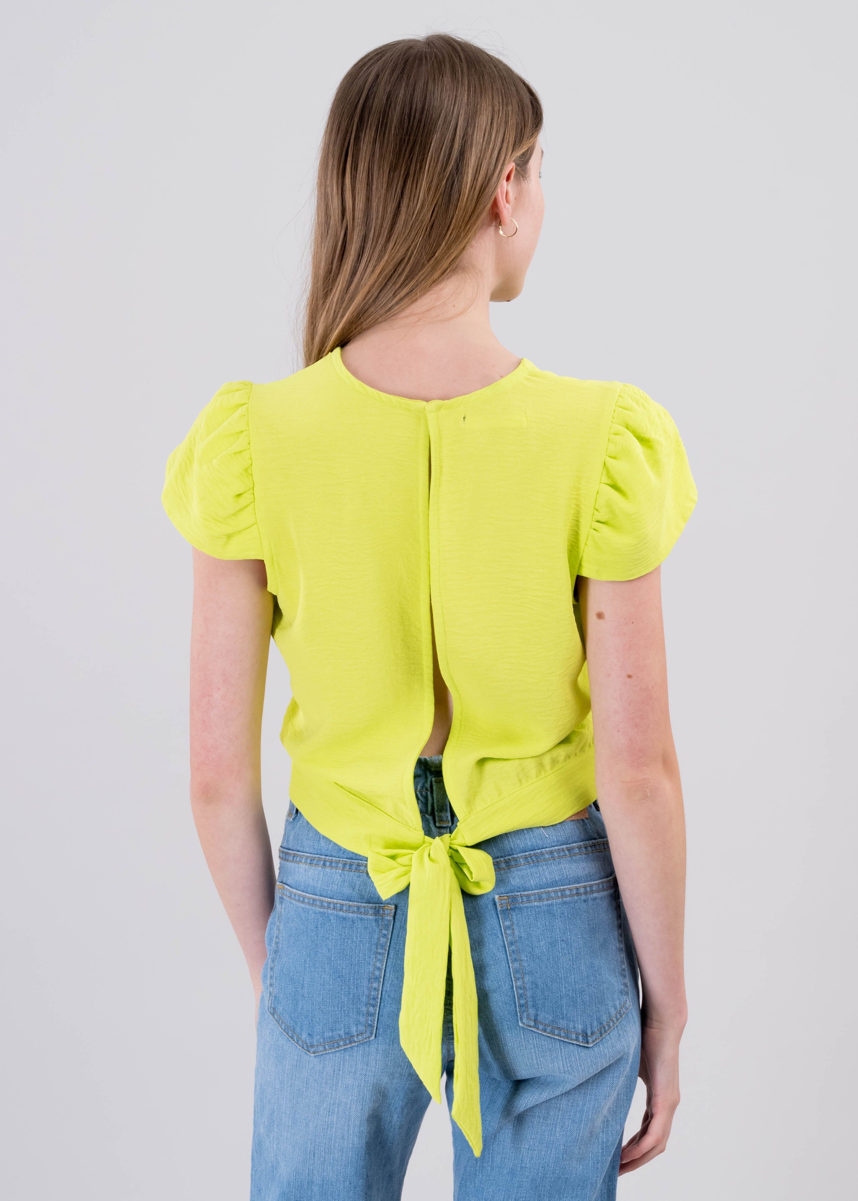 Blusa manga abullonada espalda abierta cinta sold by Shasa product image thumbnail 4