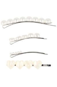 Set 4 pasadores perlas sold by Shasa