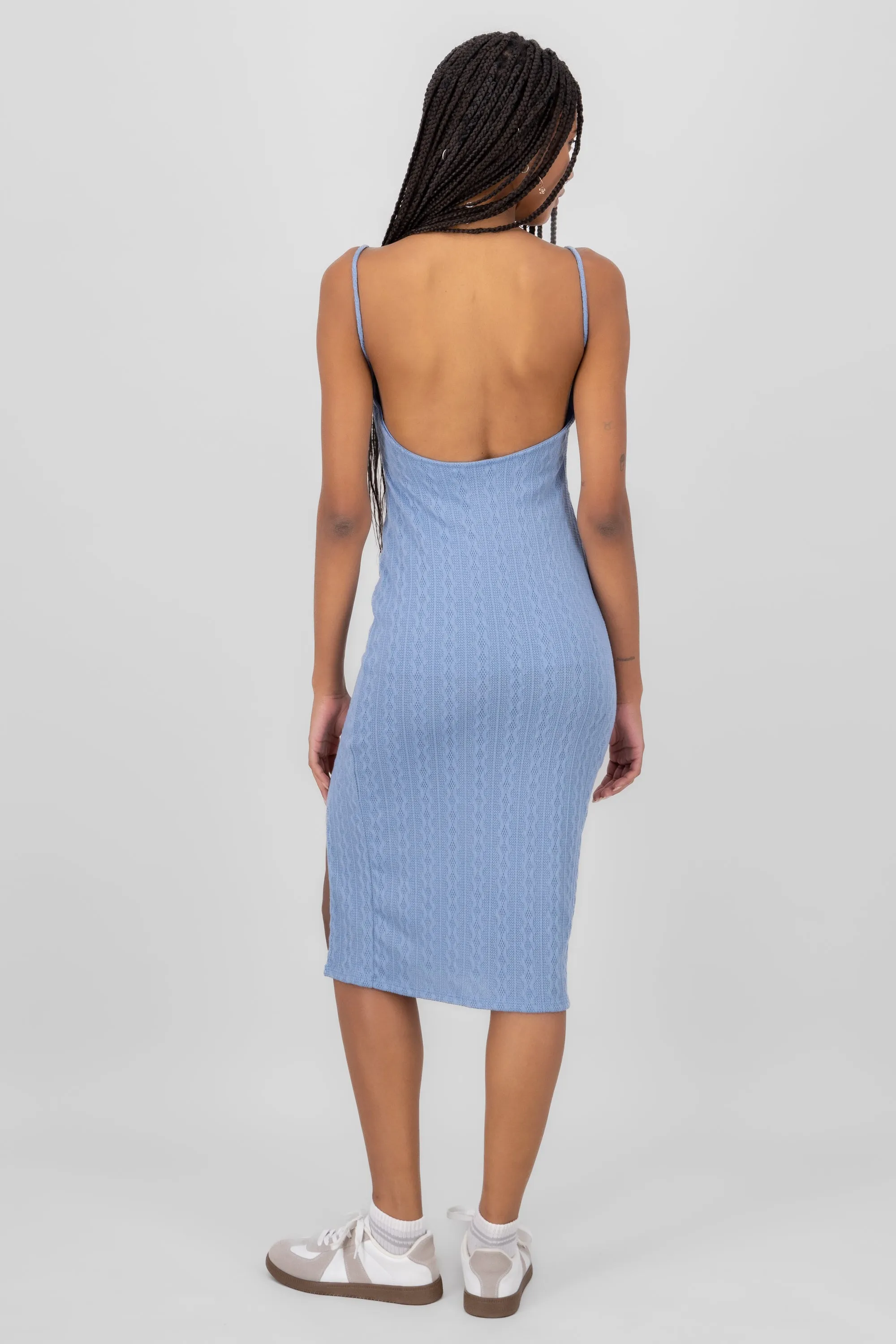 Vestido midi textura entretejida sold by Shasa product image thumbnail 4