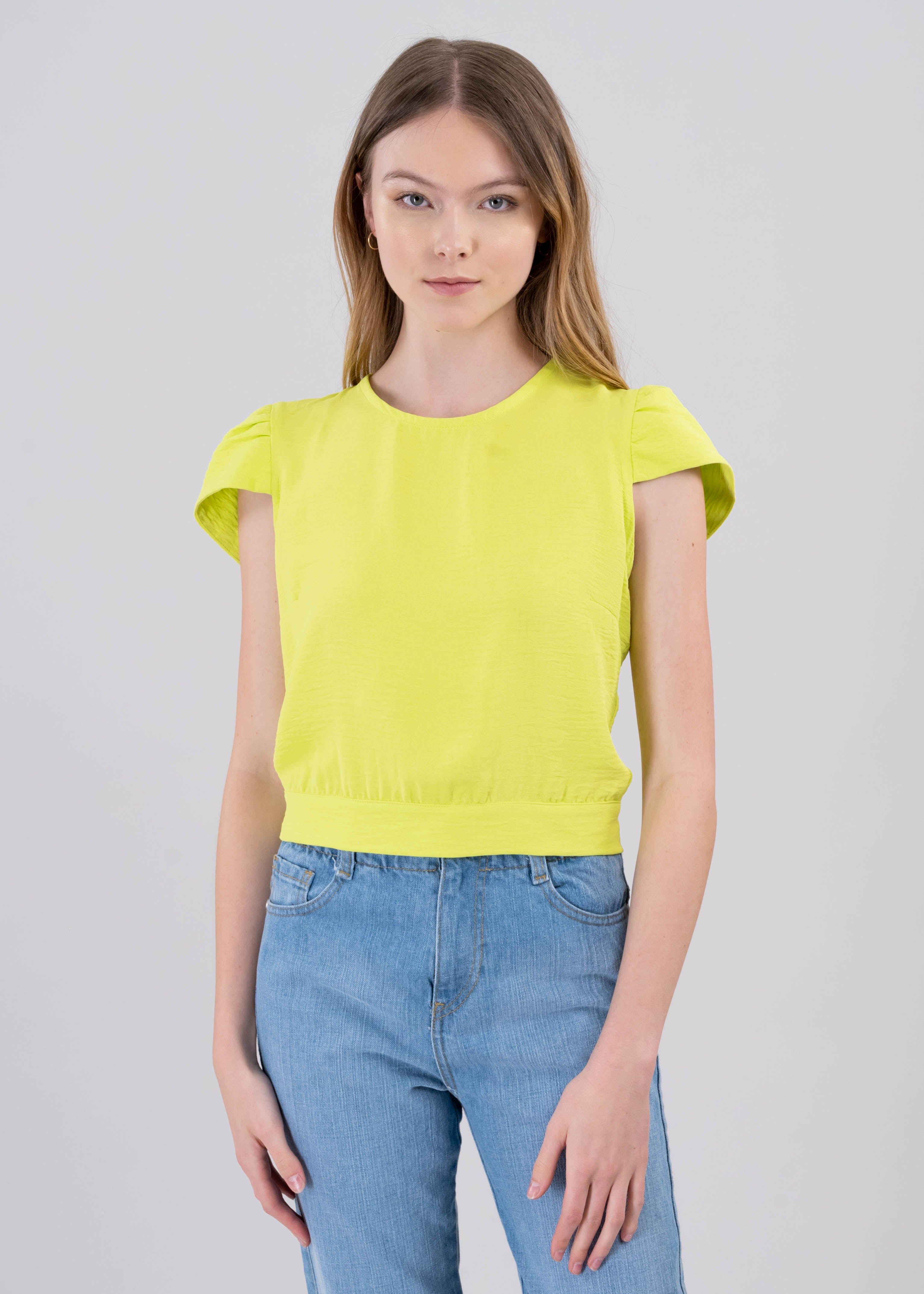 Blusa manga abullonada espalda abierta cinta sold by Shasa product image thumbnail 2