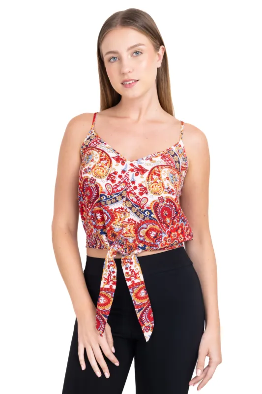 Top cintas estampado paisley sold by Shasa