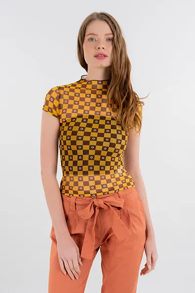 Top mesh cuadros flores sold by Shasa