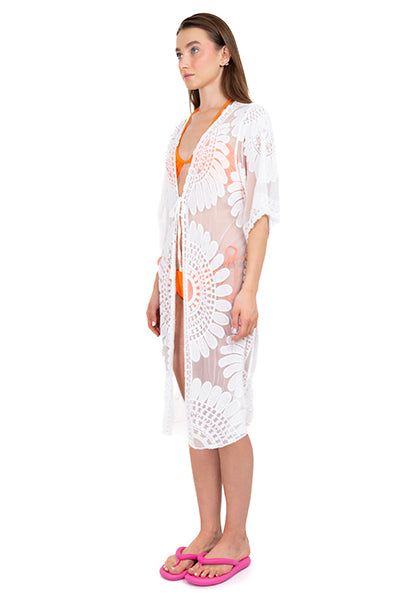 Kimono midi mesh bordado sold by Shasa product image thumbnail 3