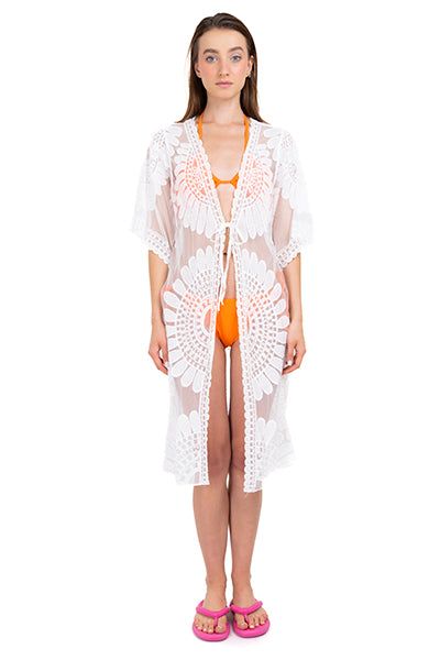 Kimono midi mesh bordado sold by Shasa product image thumbnail 2