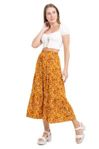 Falda Maxi Estampado Flores sold by Shasa