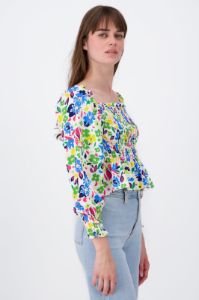 Blusa Manga Larga Abullonada Estampado Flores sold by Shasa