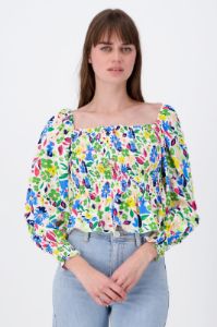 Blusa Manga Larga Abullonada Estampado Flores sold by Shasa