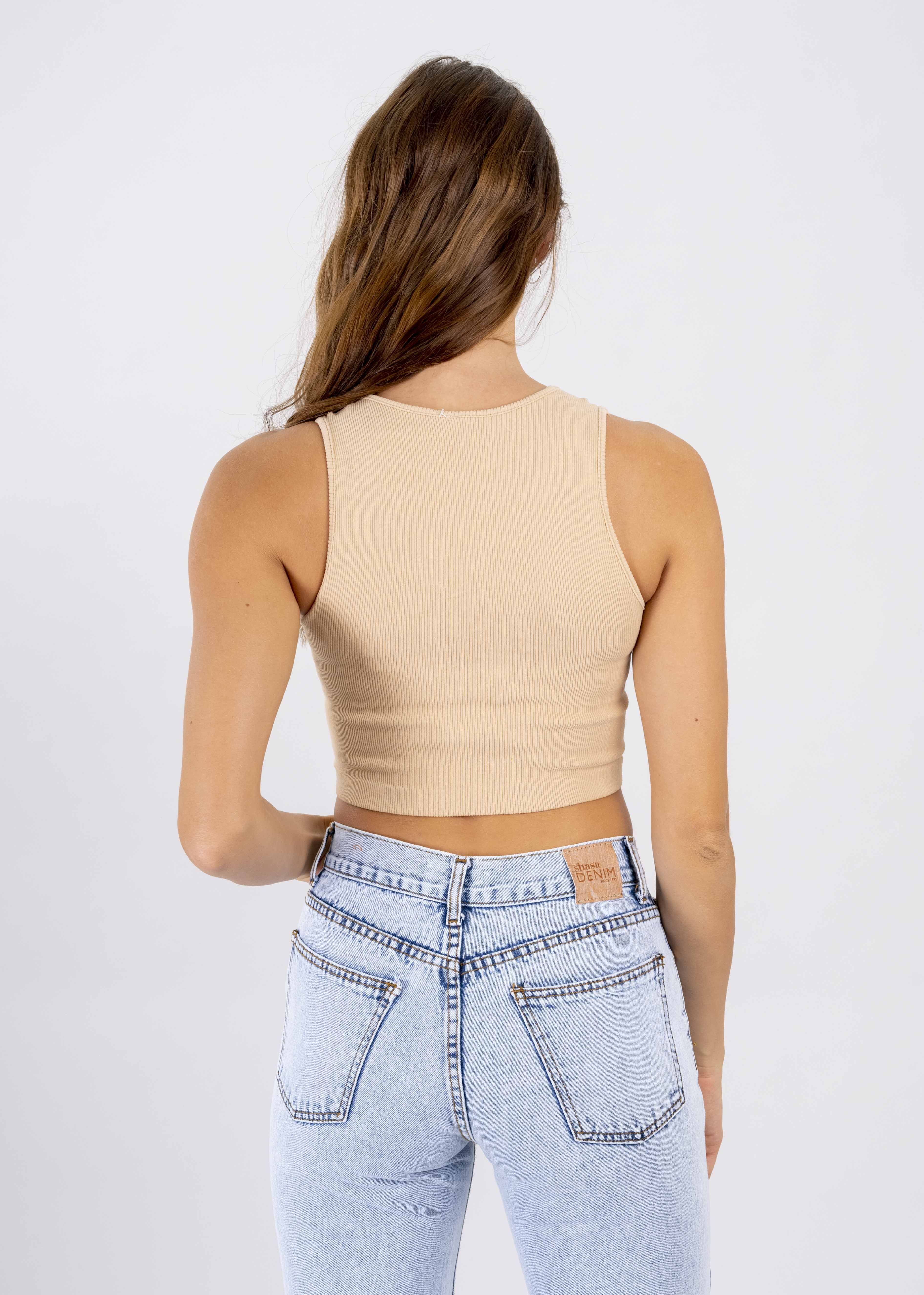 Top tank acanalado abertura flor sold by Shasa product image thumbnail 4