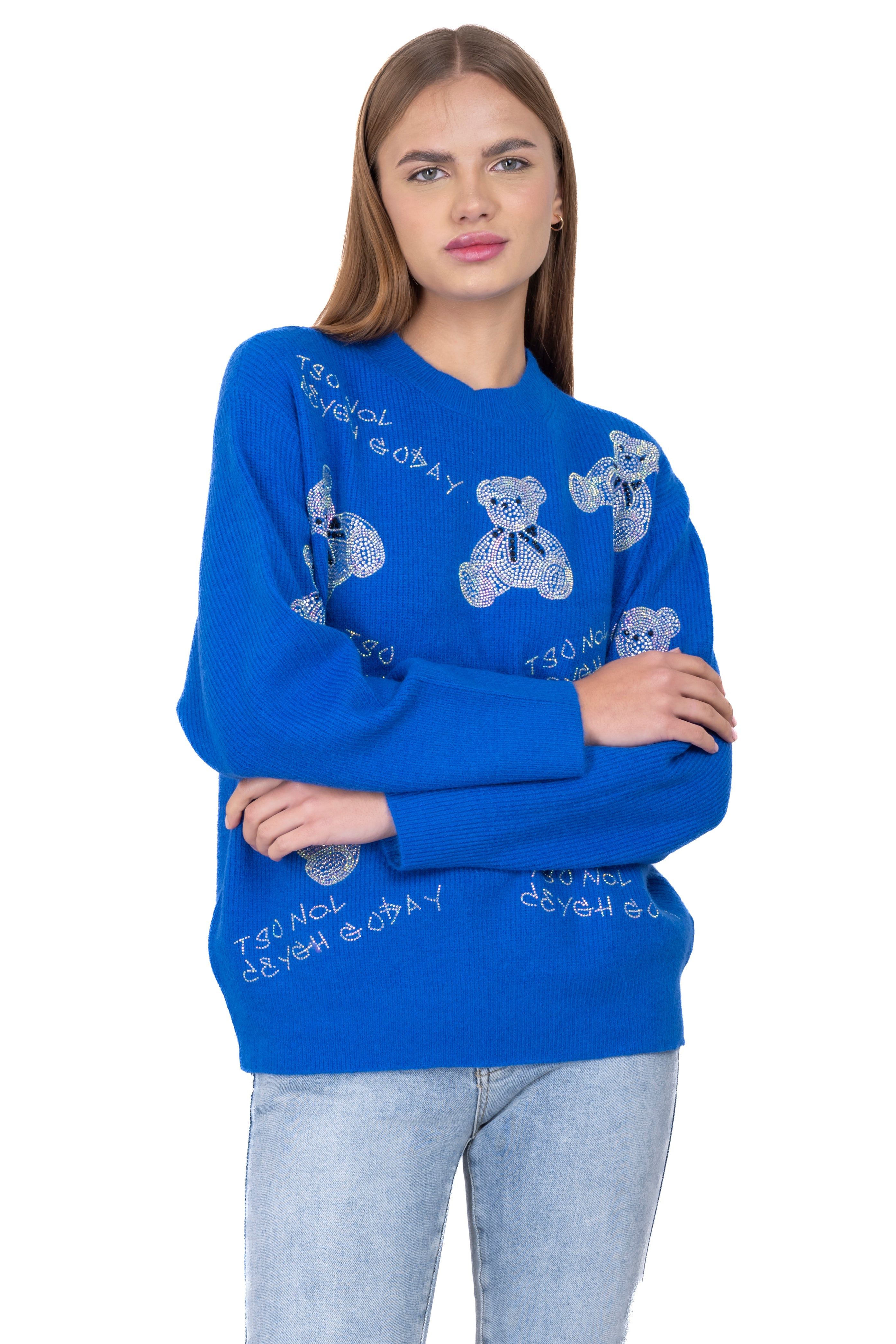 Suéter tejido acanalado ositos brillos sold by Shasa product image thumbnail 5