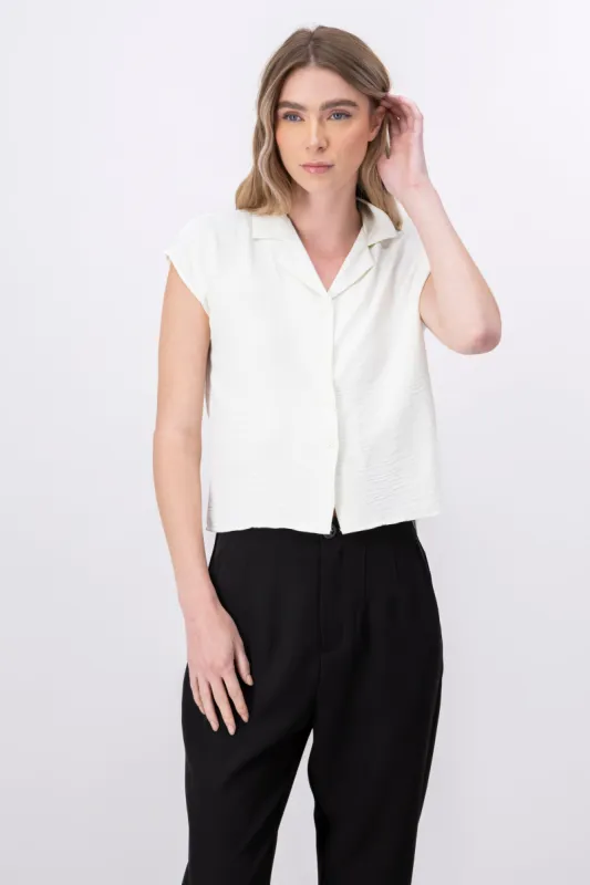 Camisa Textura Manga Corta Lisa sold by Shasa