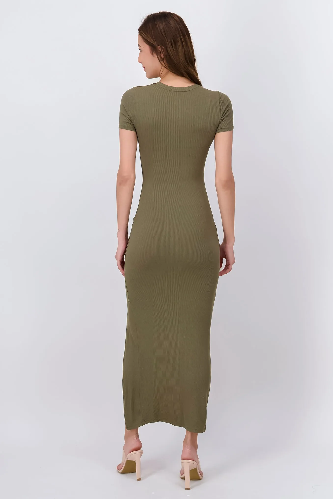 Vestido Maxi Manga Corta Abertura sold by Shasa product image thumbnail 4