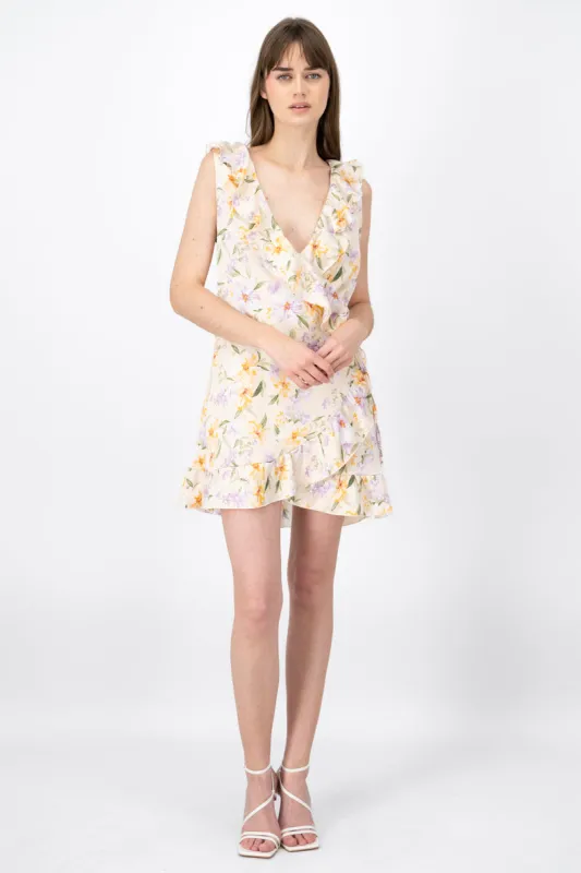Vestido Corto Con Olanes Estampado Flor Hypsters sold by Shasa