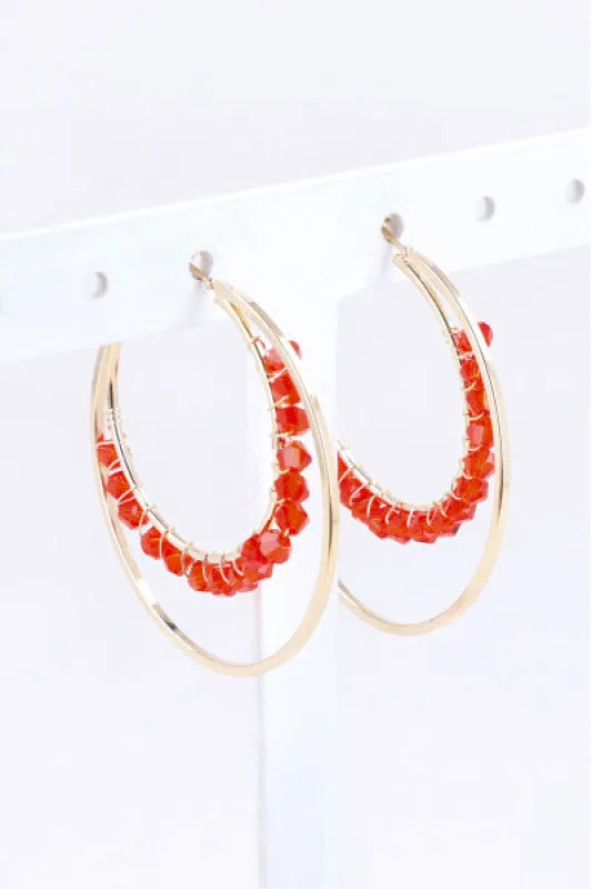 Arracadas 2L Beads Color sold by Shasa