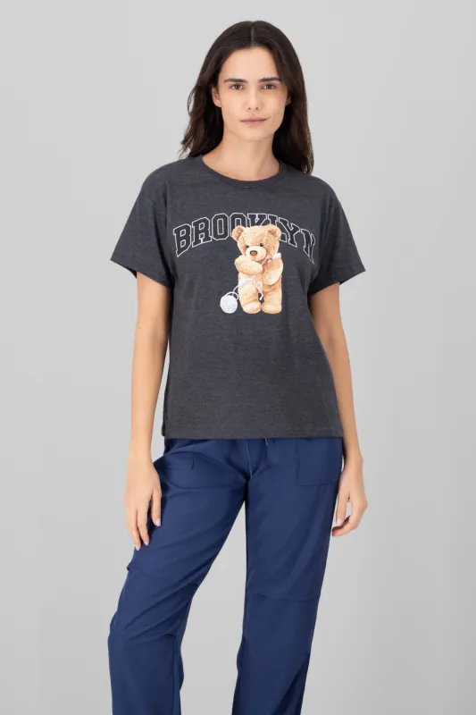 Playera Manga Corta Osito Brooklyn sold by Shasa