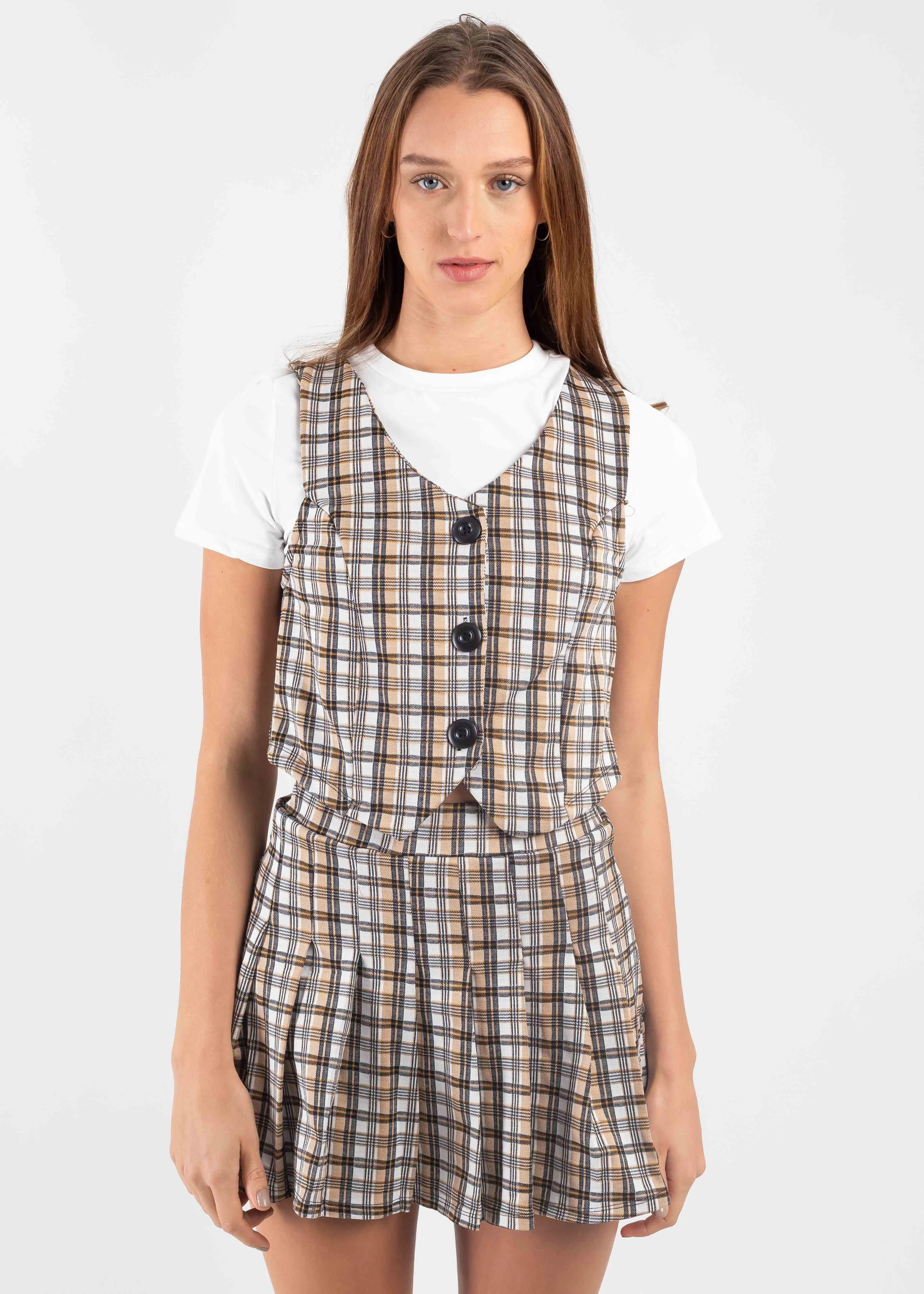 Top chaleco botones cuadros sold by Shasa product image thumbnail 2