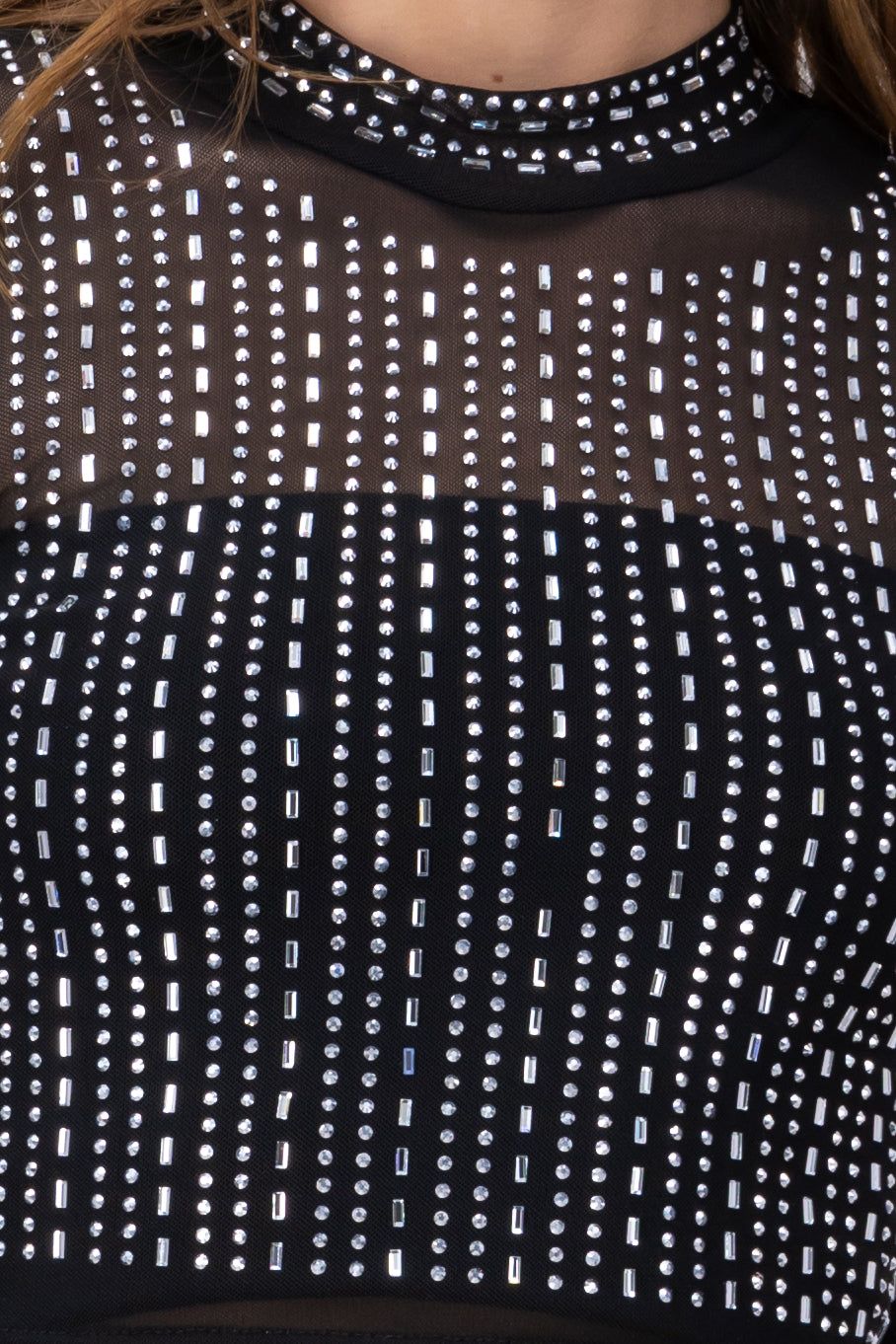 Top mesh manga larga pedrería sold by Shasa product image thumbnail 5