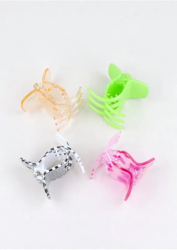 Set 4 pinzas multidiseño sold by Shasa