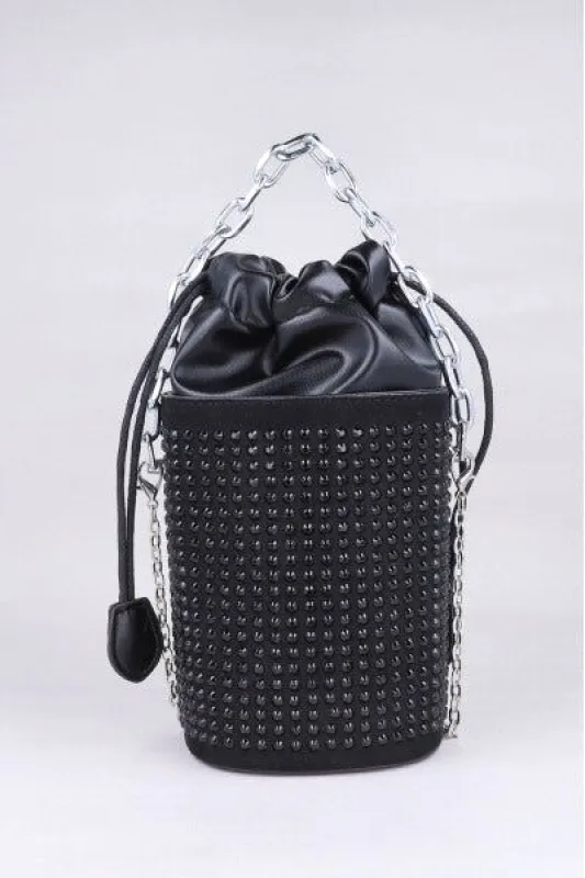 Bolsa redonda multi brillos sold by Shasa