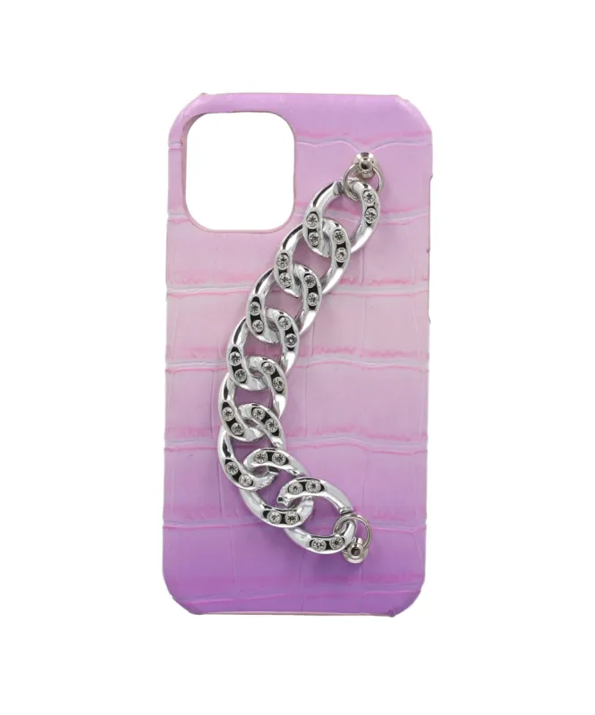 Funda celular i12 cocodrilo cadena sold by Shasa