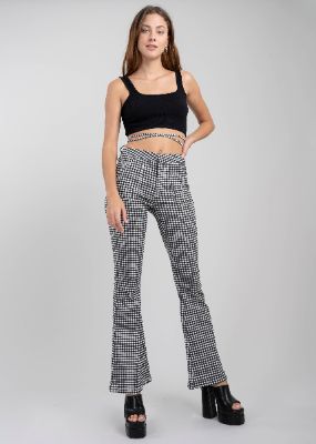 Pantalón cuadros cintas sold by Shasa